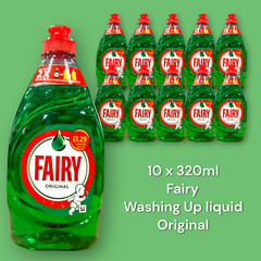 Fairy Dish Washing Liquid 10 X 320Ml