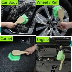 Ultimate Automotive Cleaning Brush Set – Soft & Hard Bristles for All Surfaces