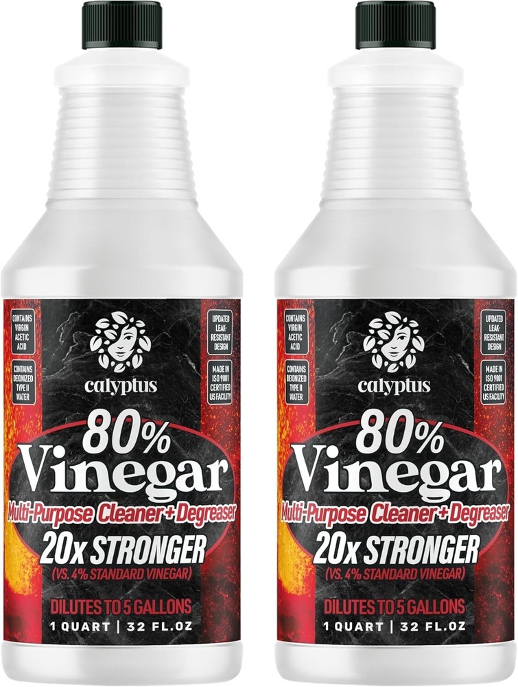 Calyptus 80% Pure Concentrated Vinegar – Ultra Power, Dilutes to 5% Acidity