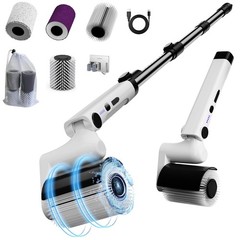 Roller Electric Spin Scrubber – 2-Speed Waterproof Cordless Power Cleaning Br…