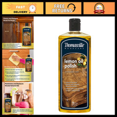 Wood Cleaner & Furniture Polish – Lemon Oil, Cleans & Restores Surfaces, 16oz