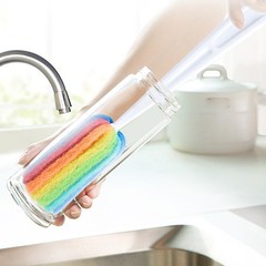 3PCS Cleaning Brush Bottle Scrubbers Sponge Cleaner for Coffee Glasses Washing f
