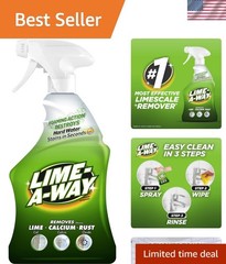 Hard Water Stain Remover Spray, Removes Lime, Calcium & Rust in Seconds, Bath…