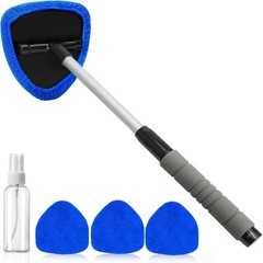 Windshield Cleaning Tool Kit Car Window Glass Wiper Cleaner Brush Pad Extendable