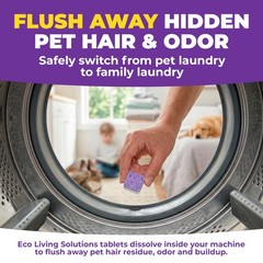 ECO LIVING SOLUTIONS Washing Machine Cleaner Tablets for Pet Owners 36 Pack