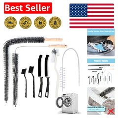 Durable Long Handle Cleaning Brushes for Washers, Dryers, and More – 8-Piece Kit