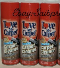 12 Pk Love My. Carpet Cleaner Foam 12 Oz Fights Odor Spray & Vacuum