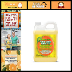 Paint & Varnish Remover Gel – DIY Friendly, Strips Acrylic, Latex, Oil & Water-B