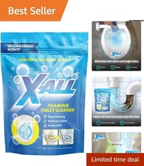 14oz Foaming Toilet Cleaner – Fume-Free Self-Activating Powder for Deep Cleaning