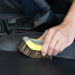 Soft Bristle Leather Care Cleaning Brush for Cars Auto Interior Seats Dashboard
