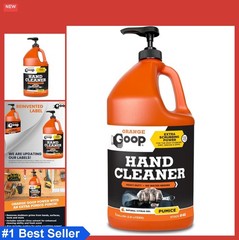 Orange Goop Hand Cleaner Liquid with Pumice 128 Fl Oz Citrus Cleaning Agent