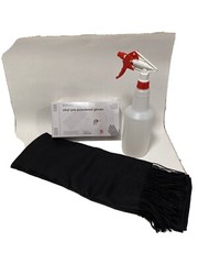 1 Box Vinyl Gloves, 32oz Plastic Spray Bottle And Cashmere Scarf-USA Seller!