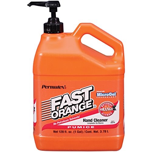 Permatex 25219 Fast Orange Pumice Lotion Hand Cleaner with Pump, 1 Gallon – 6…