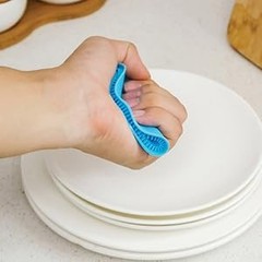 Silicone Dish Scrubber, 12 Pack Silicone Sponge Dish Brush Food Grade BPA