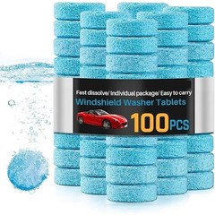 100 Car Winter Windshield Washer Wiper Fluid Concentrated Tablets Glass Cleaner*