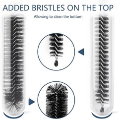 Durable 12 Pcs 8.2 Inch Cleaning Brushes Set – Rustproof for Straws & Feeders