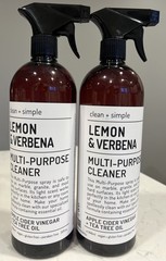 (2-Pk) CLEAN + SIMPLE ~ LEMON VERBENA Kitchen Refresher Cleaner Odor Deodorizer