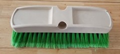 10″ Green Obround Flow Through Scrub Brush for Cleaning-Car Wash Brush