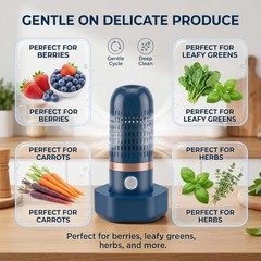 Pure Pod Vegetable Cleaner – Wireless Rechargeable Fruit and Produce Washing Mac