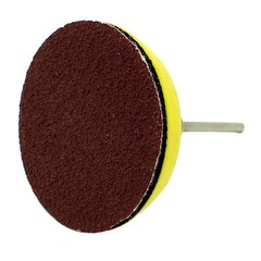 100Pcs Durable Emery Papers Round Sheets for Polishing Wood Metal Yellow