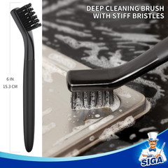 Grout Cleaner Brush Set, Detail Cleaning Brush Set for Tiles, Sinks, Drains, Gro