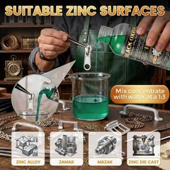 Zinc Black Oxide Coating Kit Black Oxide Solution, Versatile Blackening Solu…