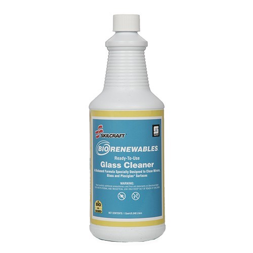 Case of 12 Skilcraft Spartan BioRenewables Glass Cleaner – 32 oz