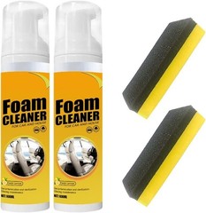 2 PCS Luxury Foam Cleaner Spray for Car and Home – Lemon Scent & UV Protection