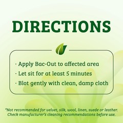 Bac-Out Enzyme Odor & Stain Remover, 128oz, Eco-Friendly, Carpet & Fabric