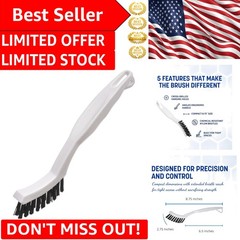 Flo-Pac 8-Inch Grout & Crevice Brush: Perfect for Cleaning Tile and Shower Walls