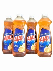 Ajax Ultra Orange Triple Action Dish Soap 12.4 oz Liquid 4 Pack NEW