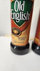 VTG Old English Lot (2) Furniture Scratch Cover For Lighter Wood,85% Contents **