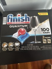 Finish Quantum Powerballs Automatic Dishwasher Detergent Tabs – 2 x 50