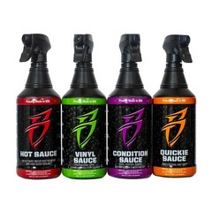 Bling Sauce Boat Essentials Cleaning & Detailing Kit, 4-Pack, 20 oz Medium