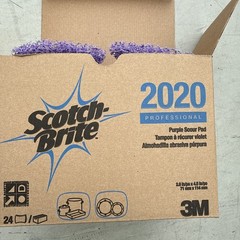 3M Corporation MCO 59033 2020 H-Dty Scour Pad Purple 24