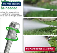 VANPET Replacement Sprayer Wand for Ryobi – Stainless Steel With Adjustable Nozz
