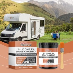 RV Roof Sealant Silicone Coating Waterproof Leak Repair DIY RV Roof Maintenance