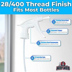 Dirt-Lifting Durable Foaming Spray Heads 5 Pk. Best Heavy 1 Count (Pack of 5)