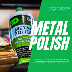 Metal Polish – Heavy Duty Car Metal Polish for Aluminum, Chrome, Brass, Copper,