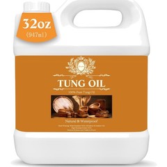 100% Pure Tung Oil Wood Sealer Food Safe Waterproof Finish for Outdoor Furniture