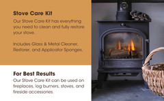 Stove Care Kit – Clean & Restore Log Burners, Grates, & Fireplaces | Removes