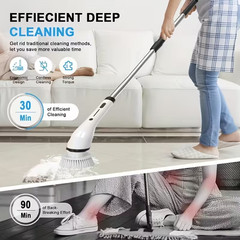 New Electric Spin Scrubber, Powerful Brush for Bathroom, Bathtub, Shower, Floors
