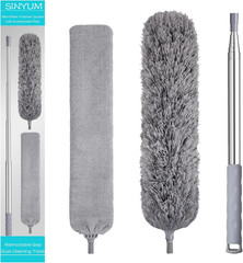 100 Inch Retractable Gap Dust Cleaner Cleaning Tools & Microfiber Feather Dus…
