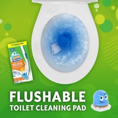 Scrubbing Bubbles Toilet Cleaner Wand Kit Citrus 4 Refills + Stand