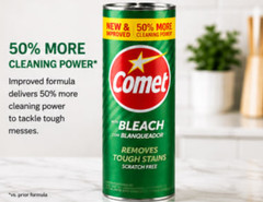 Comet Bleach Powder All-Purpose Cleaner Pine Scent 21 oz 4 Pack