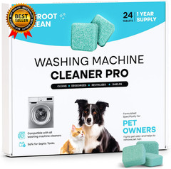 Washing Machine Cleaner Tablets 24 Pack for a 12 Month Supply Formulated for Pet