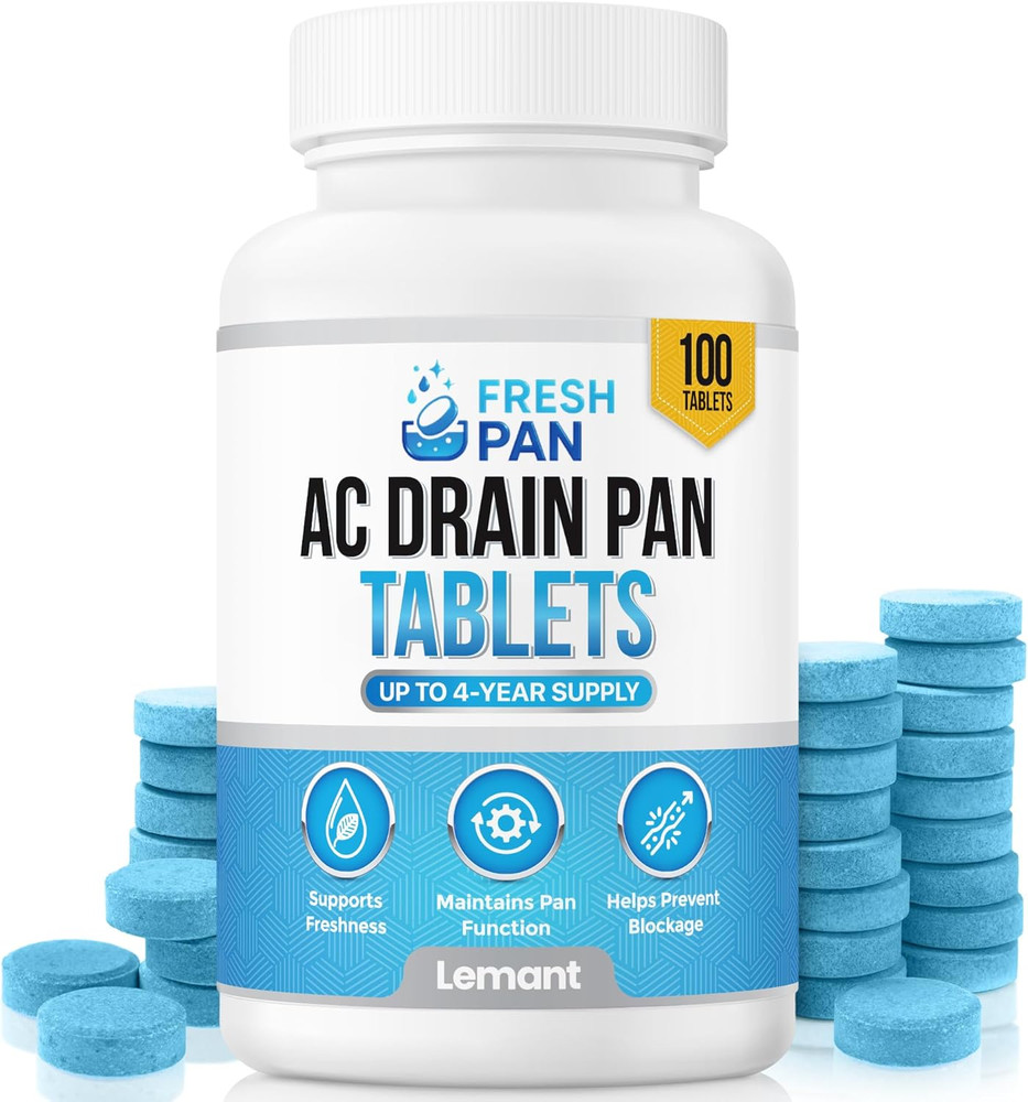 Freshpan AC Drain Pan Tablets (100 Count) | 4 Year Supply of Slow Release AC Con