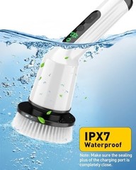 Electric Spin Scrubber for Cleaning Bathroom, Shower Scrubber Cordless Cleani…