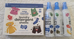 NEW Miss Mouth’s Messy Eater Stain Treater 3 Pack & Laundry Detergent 30 Sheets