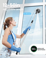 Electric Spin Scrubber, Upgraded IPX7 Cordless Cleaning Brush for Bathroom Showe